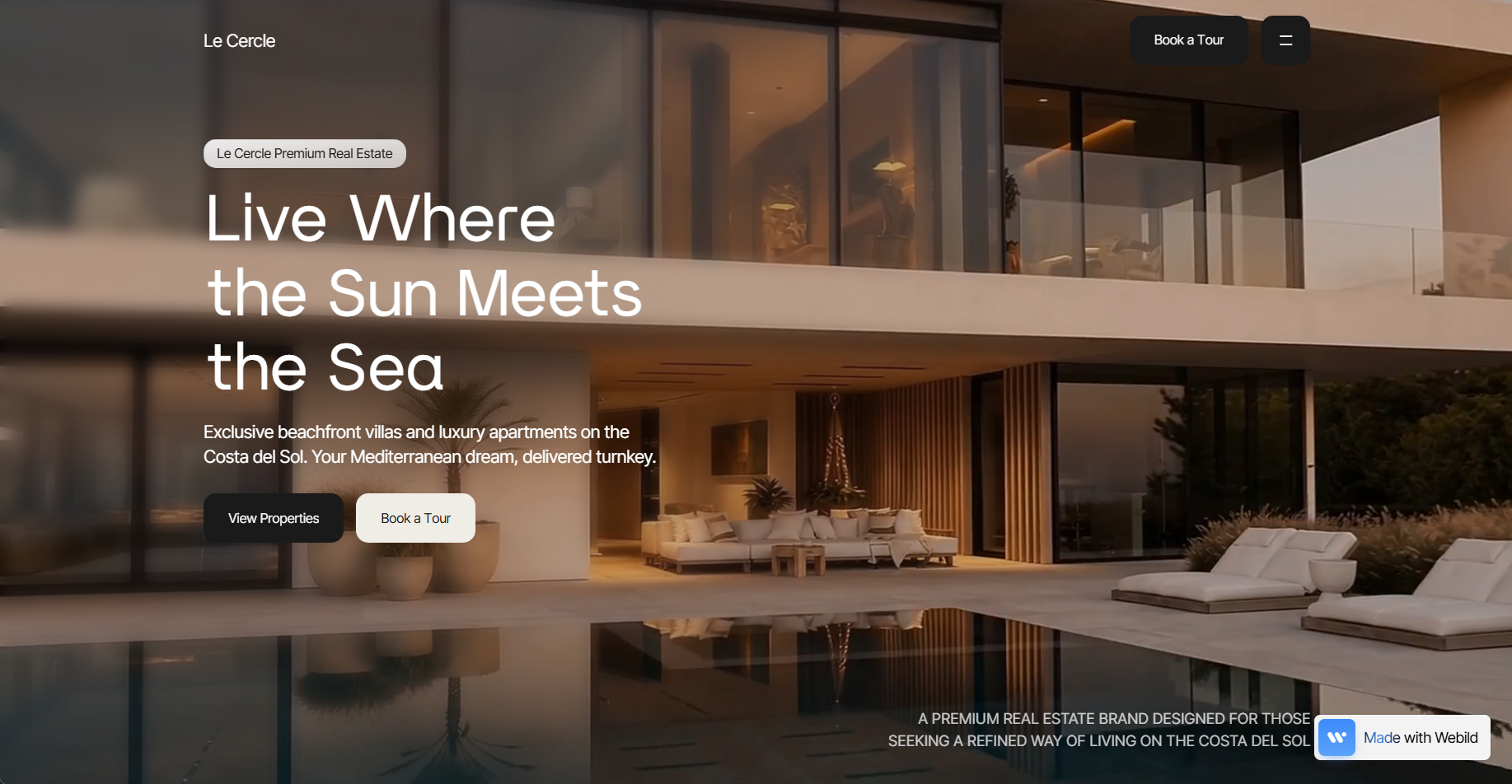 Le Cercle — Luxury real estate website