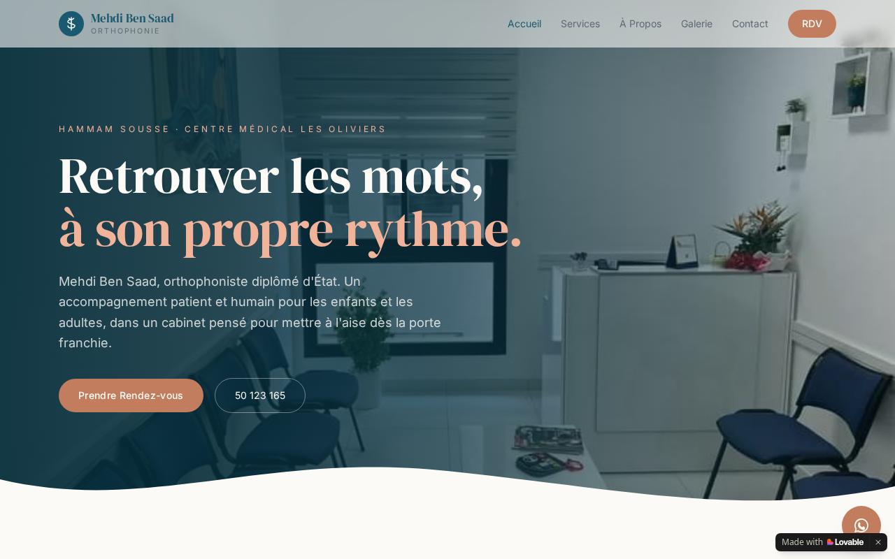 Mehdi Ben Saad — Speech Therapy Website