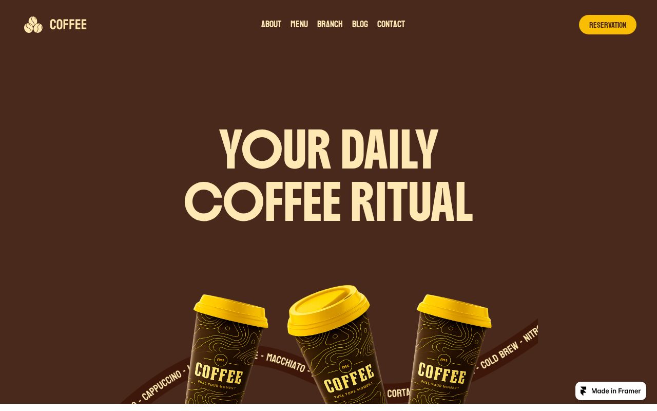 Coffee Shop — Café website
